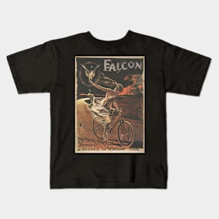 Falcon Bicycles - Vintage Bicycle Poster from 1895 Kids T-Shirt